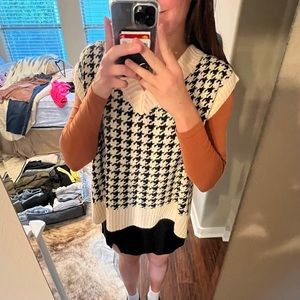 Oversized sweater vest